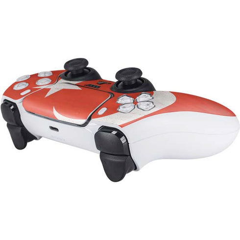 Turkish Flag Distressed PS5 Controller Skin